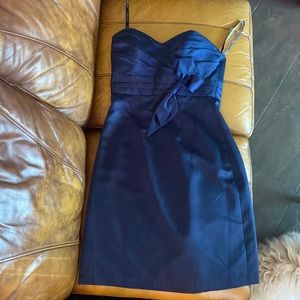 Sexy, royal blue strapless dress by Alfred Angelo